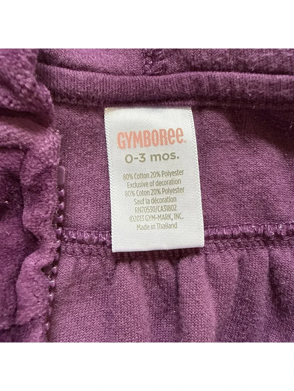 Gymboree 2013 Squirrel Cutie velour zip hooded jacket pants set 0-3M